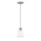 Designers Fountain Westin 60 Watt 1 Light Satin Platinum Pendant with Clear Glass Shade 95730-SP - alternate 1